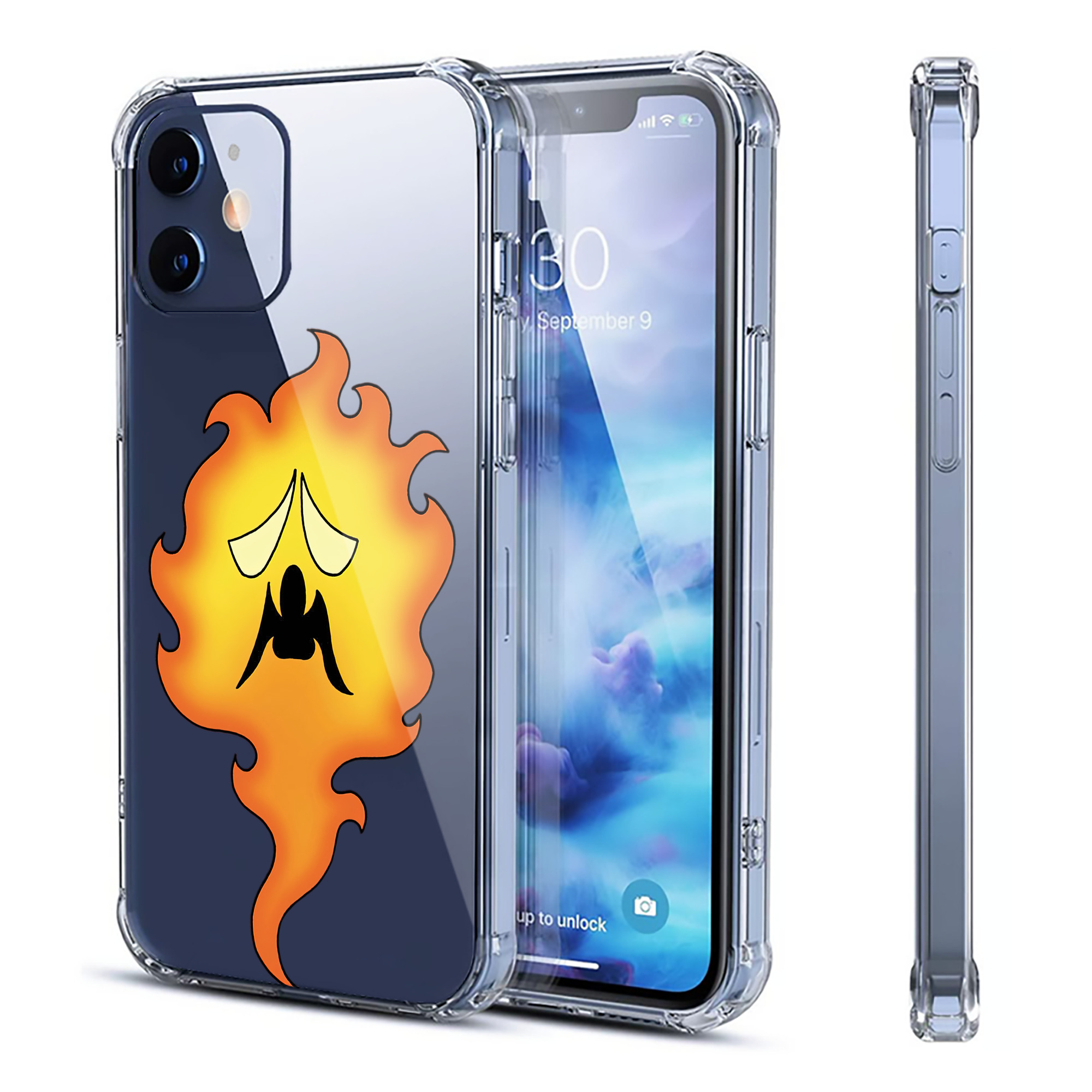 （画像用） ドラゴンクエスト Doragon Kuesuto Dragon Quest 【iPhone 12シリーズ対応】透明スマホケース（クリアソフトケース）